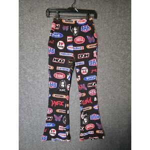 X-Girl x Hysteric Glamour Women's Small Waffle Knit Flare Pants Stretch Collab
